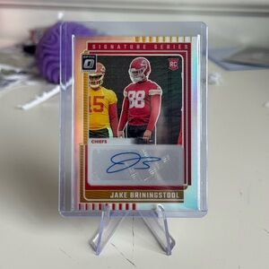 🔥 2025 Jake Briningstool Panini Donruss Optic Rated Rookie Prizm Autograph.